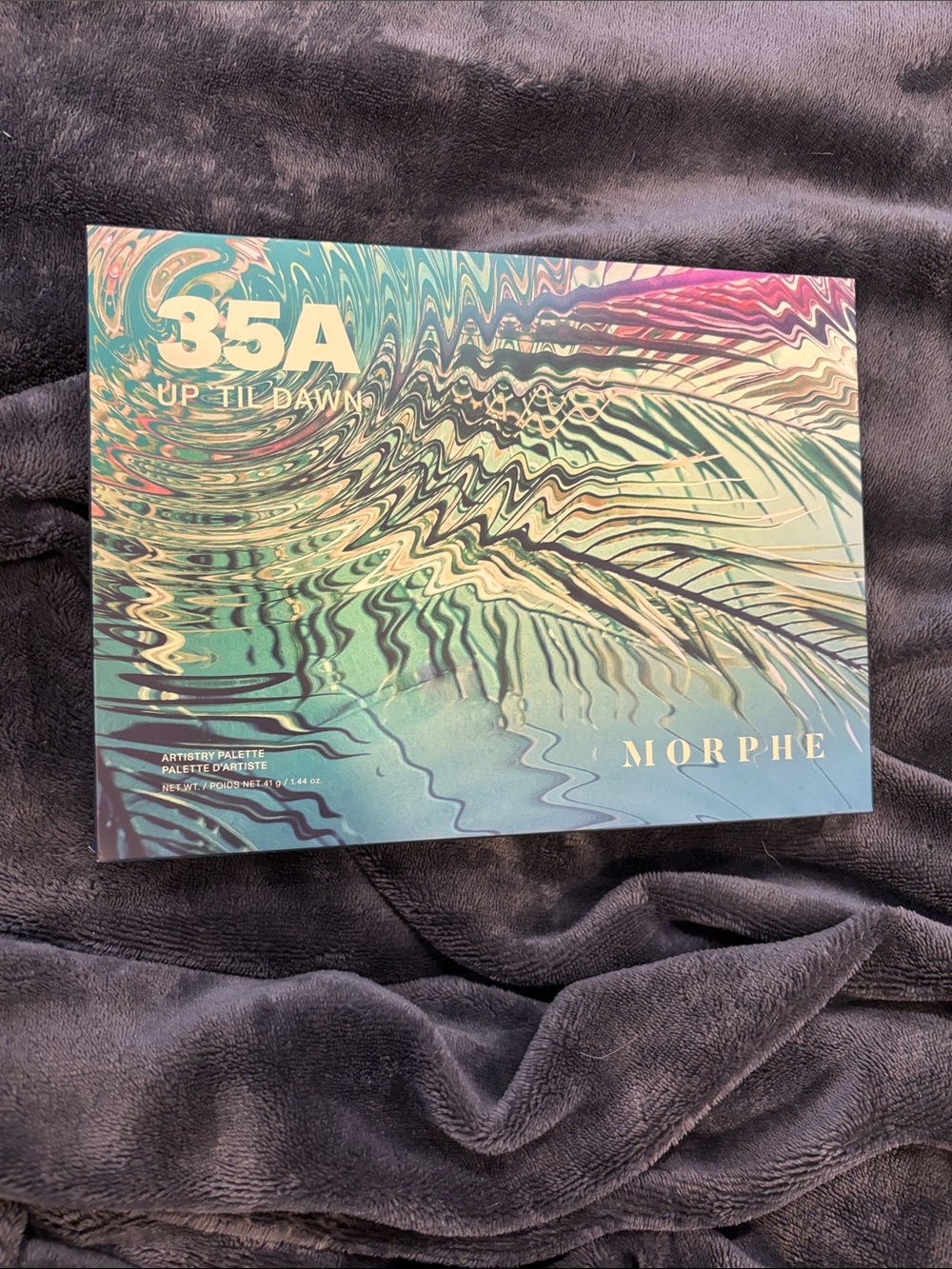 Morphe 35A Up Til Dawn Palette — Teal, Pink & Gold Design